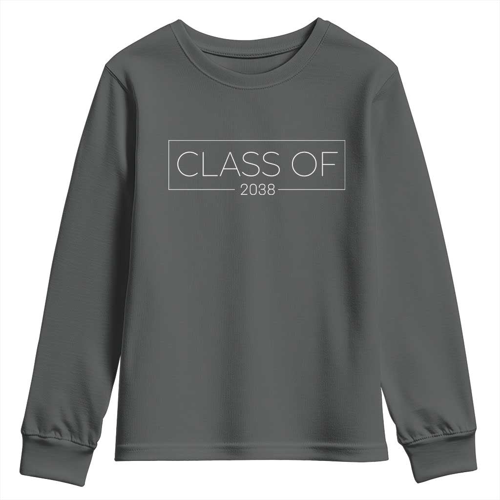 Class of 2037 Youth Sweatshirt Grow With Me First Day of School Graduation Gift - Wonder Print Shop