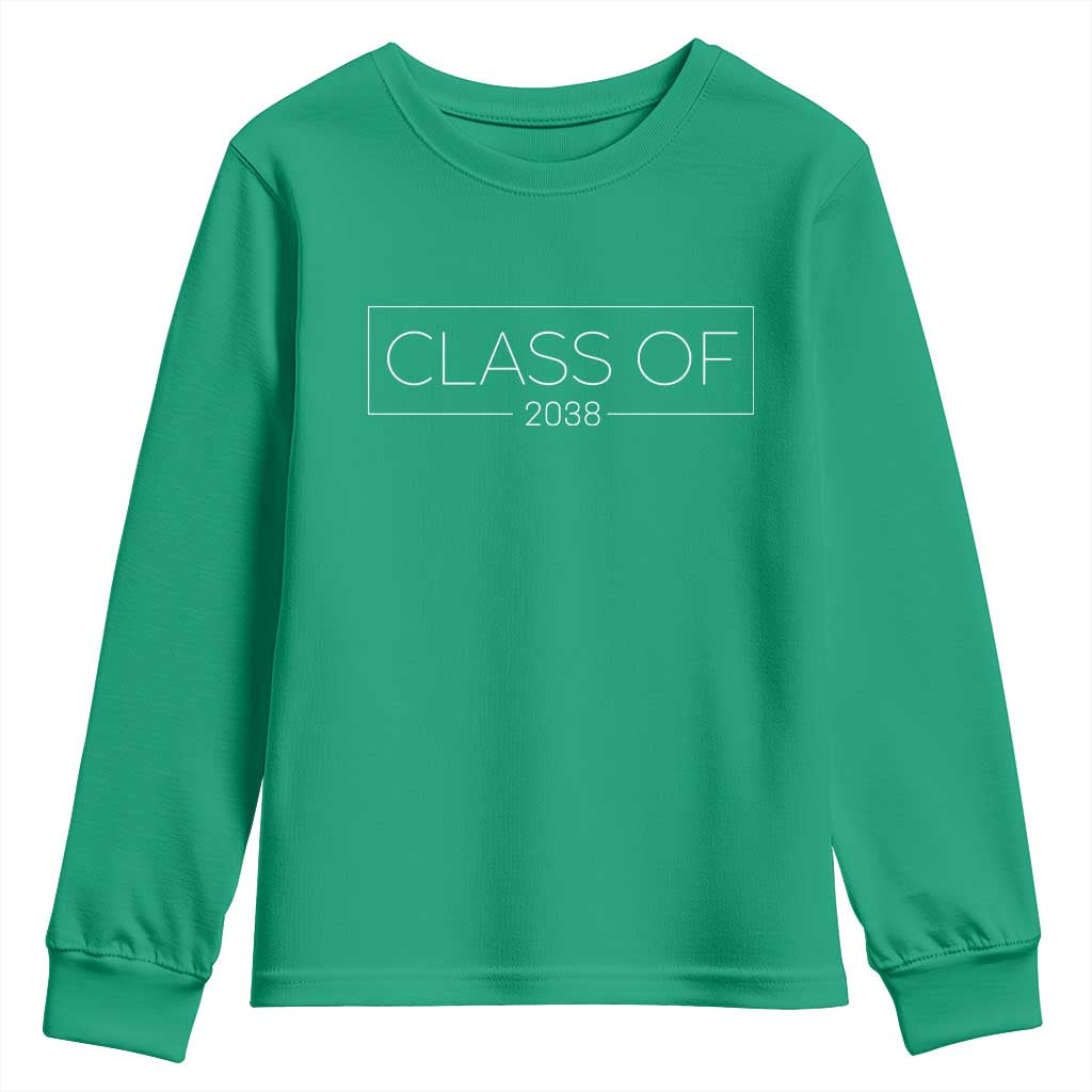 Class of 2037 Youth Sweatshirt Grow With Me First Day of School Graduation Gift - Wonder Print Shop