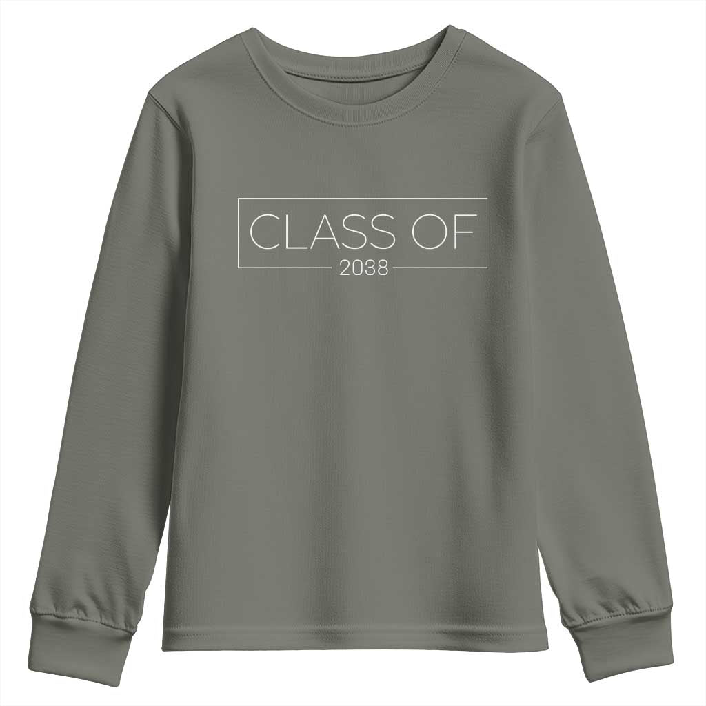 Class of 2037 Youth Sweatshirt Grow With Me First Day of School Graduation Gift - Wonder Print Shop