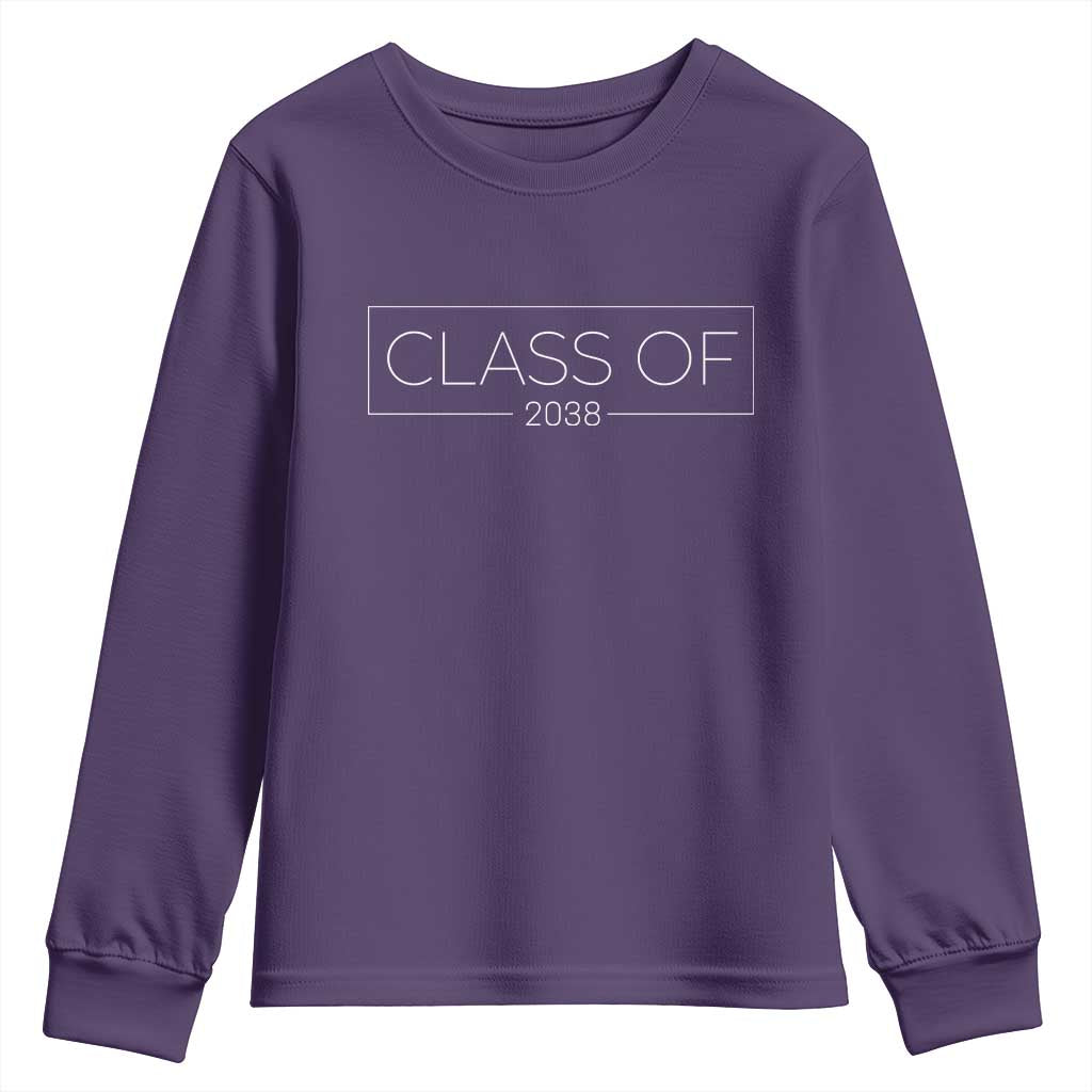 Class of 2037 Youth Sweatshirt Grow With Me First Day of School Graduation Gift - Wonder Print Shop