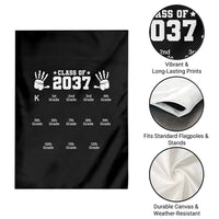 Class of 2037 Grow With Me Garden Flag Handprint K to 12th Grade Graduation - Wonder Print Shop