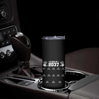 Class of 2037 Grow With Me Skinny Tumbler Handprint K to 12th Grade Graduation - Wonder Print Shop