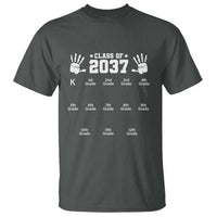 Class of 2037 Grow With Me T Shirt Handprint K to 12th Grade Graduation - Wonder Print Shop