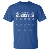 Class of 2037 Grow With Me T Shirt Handprint K to 12th Grade Graduation - Wonder Print Shop