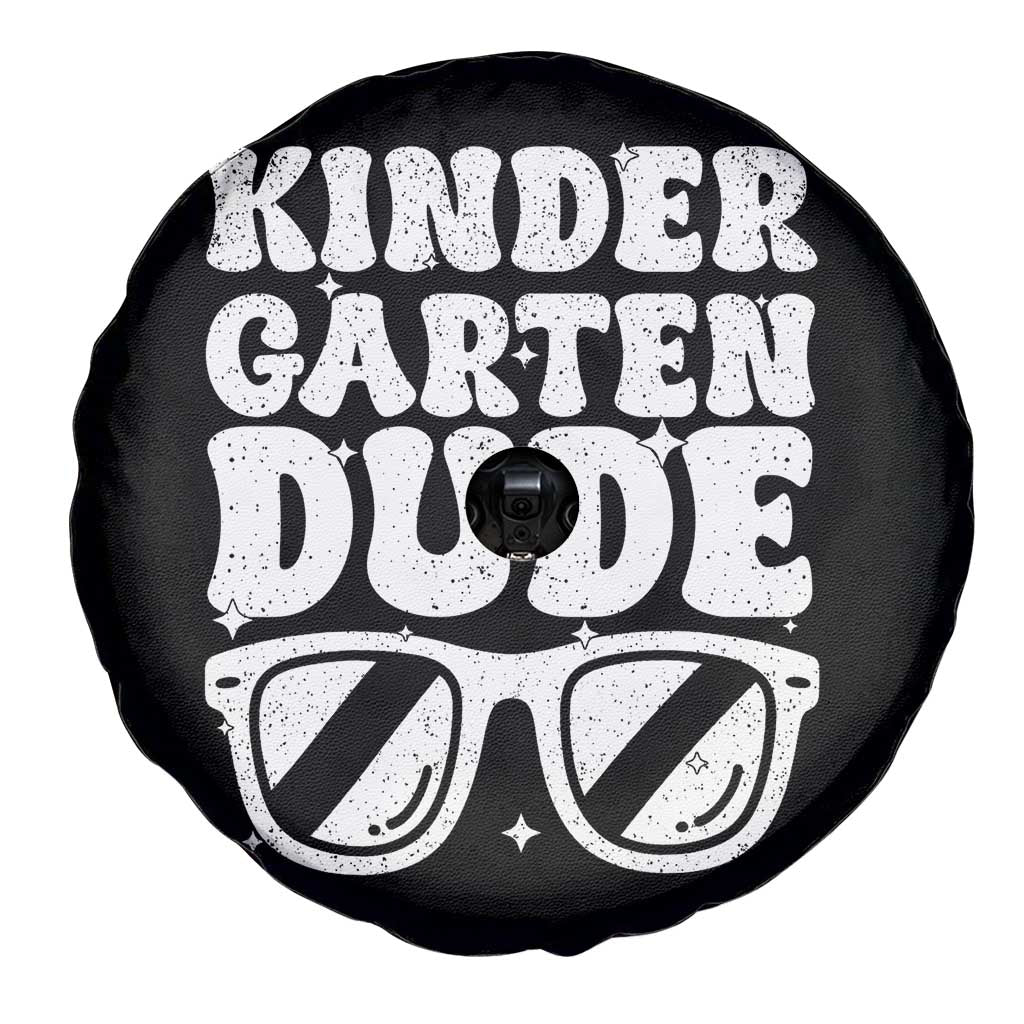 Kindergarten Dude Spare Tire Cover Funny Back to School First Day Of Kinder Graduation - Wonder Print Shop