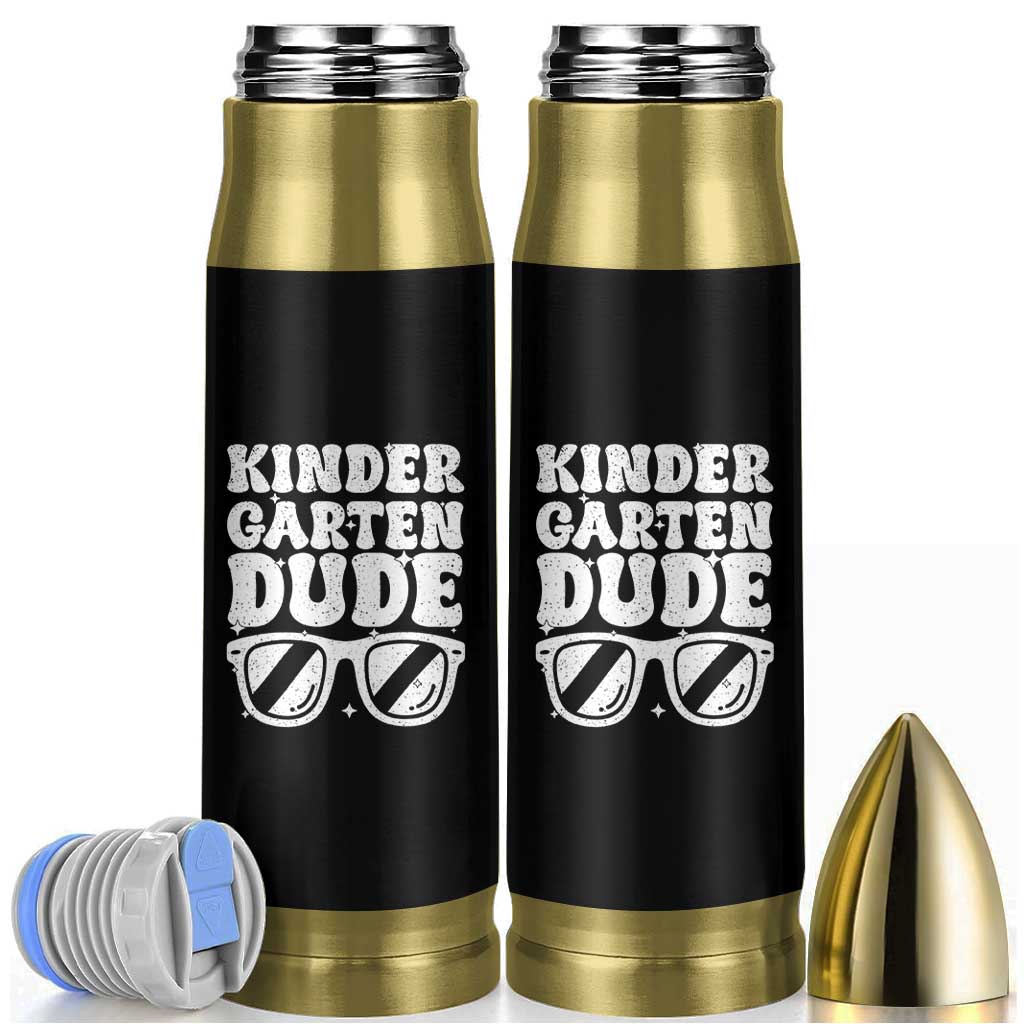 Kindergarten Dude Bullet Tumbler Funny Back to School First Day Of Kinder Graduation - Wonder Print Shop