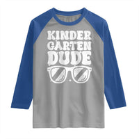 Kindergarten Dude Raglan Shirt Funny Back to School First Day Of Kinder Graduation - Wonder Print Shop