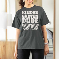 Kindergarten Dude T Shirt For Women Funny Back to School First Day Of Kinder Graduation - Wonder Print Shop