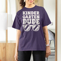 Kindergarten Dude T Shirt For Women Funny Back to School First Day Of Kinder Graduation - Wonder Print Shop