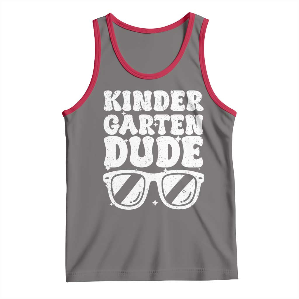 Kindergarten Dude Tank Top Funny Back to School First Day Of Kinder Graduation - Wonder Print Shop