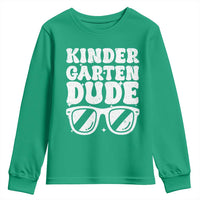 Kindergarten Dude Youth Sweatshirt Funny Back to School First Day Of Kinder Graduation - Wonder Print Shop