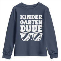 Kindergarten Dude Youth Sweatshirt Funny Back to School First Day Of Kinder Graduation - Wonder Print Shop