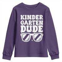 Kindergarten Dude Youth Sweatshirt Funny Back to School First Day Of Kinder Graduation - Wonder Print Shop
