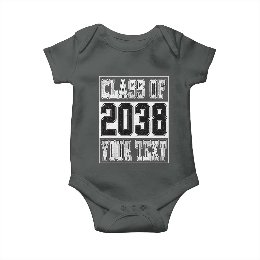 Personalized Class of 2038 Baby Onesie Custom Name Grow With Me To Graduation - Wonder Print Shop