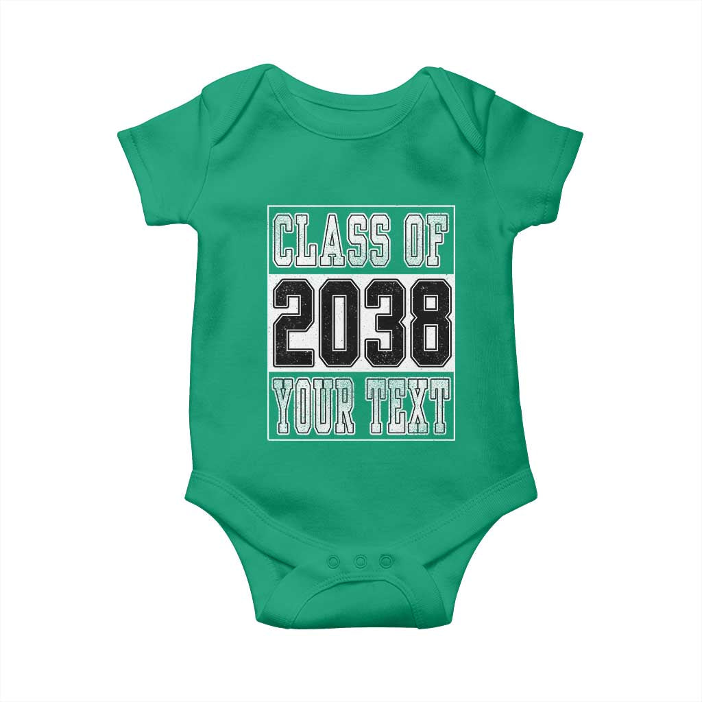 Personalized Class of 2038 Baby Onesie Custom Name Grow With Me To Graduation - Wonder Print Shop
