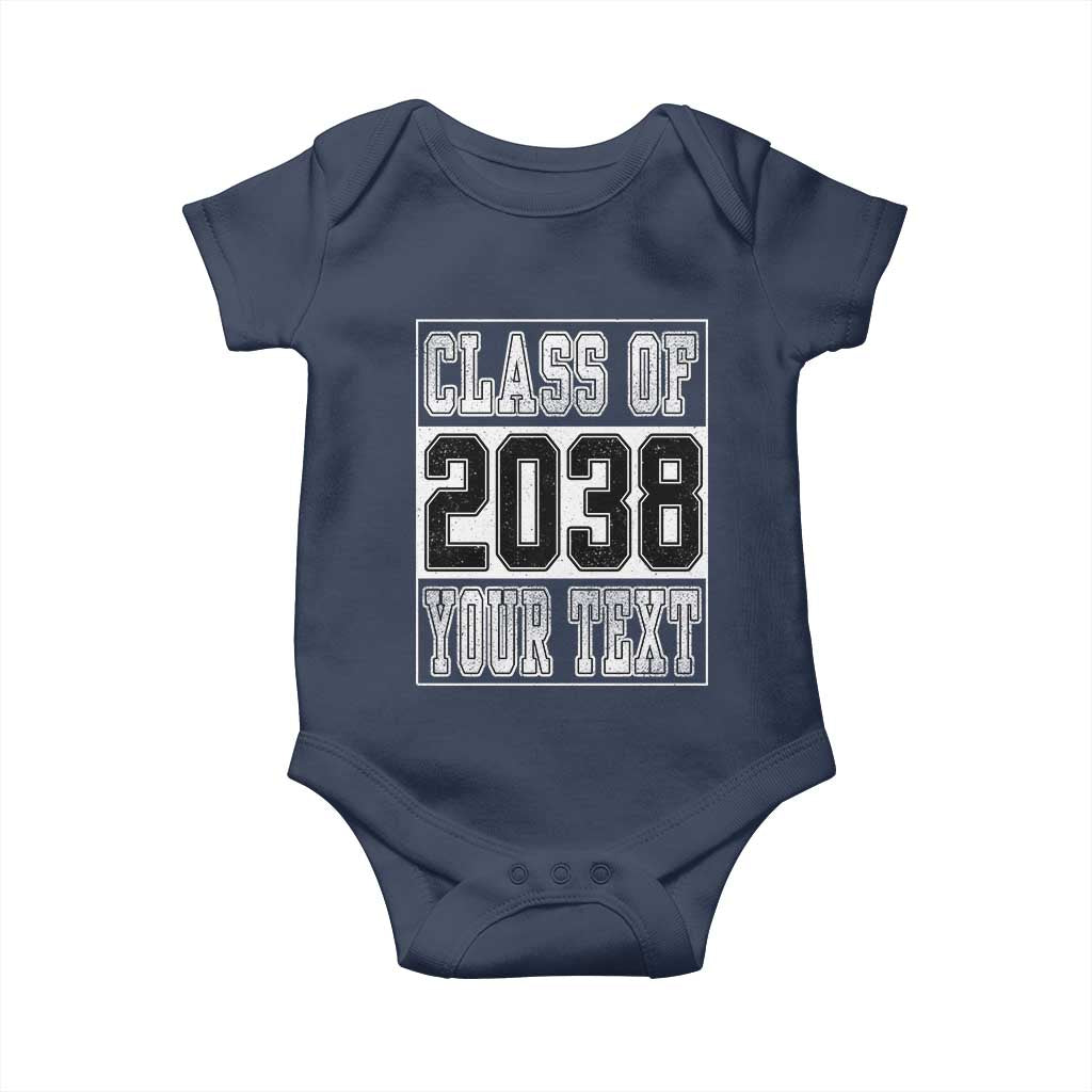 Personalized Class of 2038 Baby Onesie Custom Name Grow With Me To Graduation - Wonder Print Shop