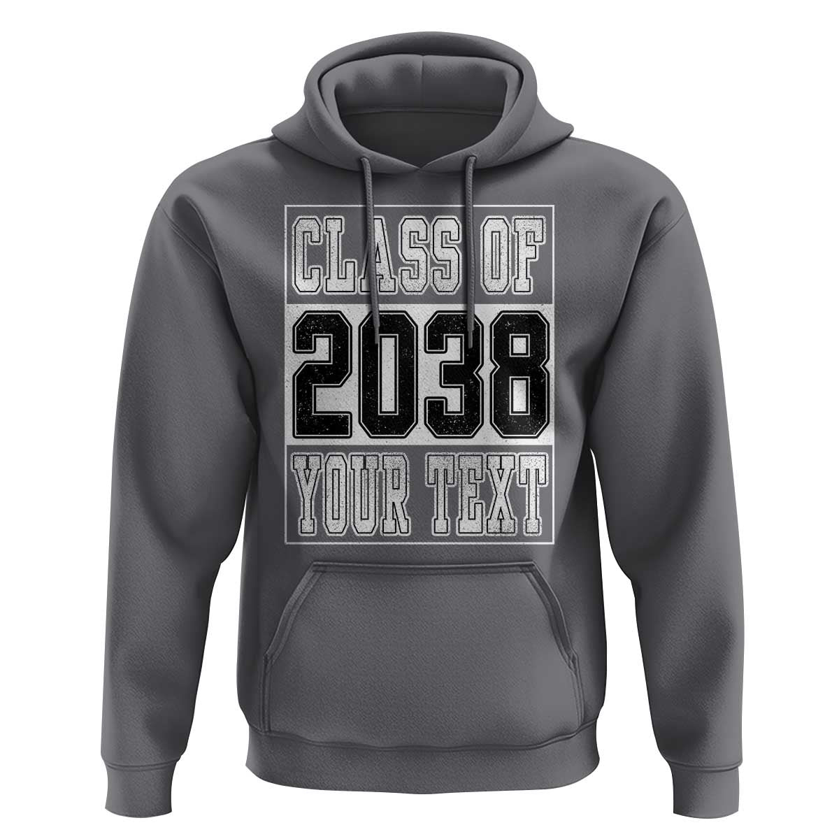 Personalized Class of 2038 Hoodie Custom Name Grow With Me To Graduation - Wonder Print Shop