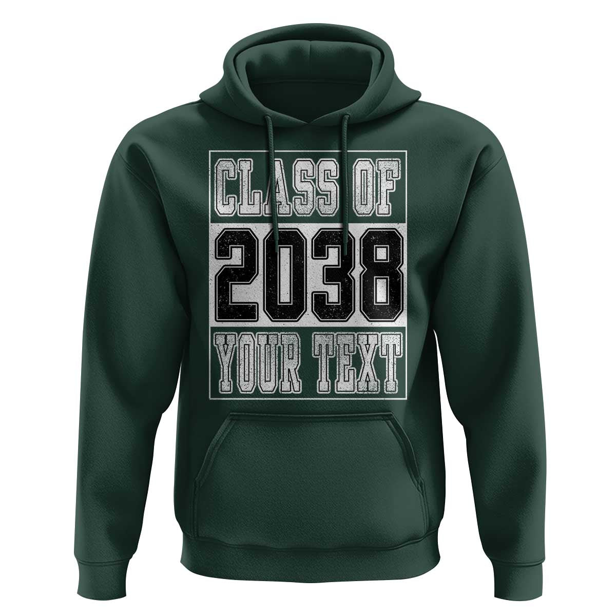 Personalized Class of 2038 Hoodie Custom Name Grow With Me To Graduation - Wonder Print Shop