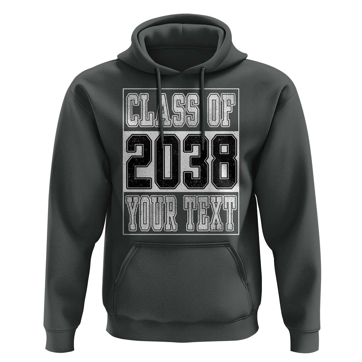 Personalized Class of 2038 Hoodie Custom Name Grow With Me To Graduation - Wonder Print Shop