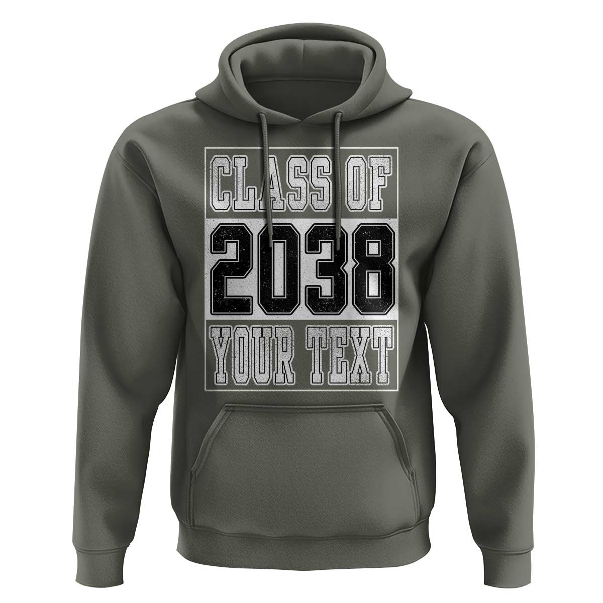 Personalized Class of 2038 Hoodie Custom Name Grow With Me To Graduation - Wonder Print Shop