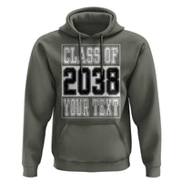 Personalized Class of 2038 Hoodie Custom Name Grow With Me To Graduation - Wonder Print Shop