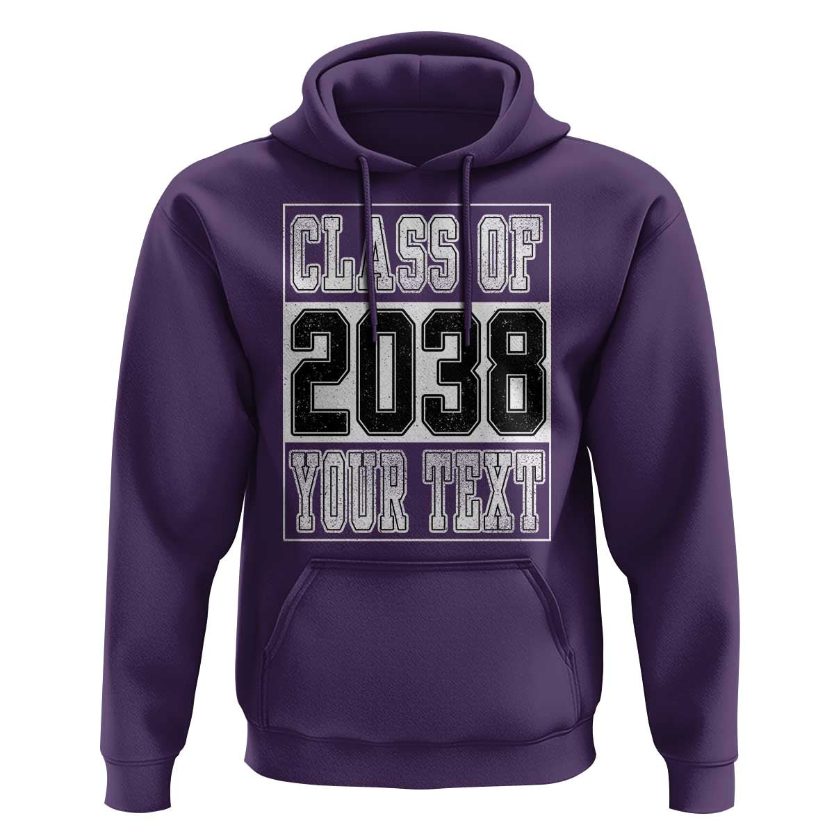 Personalized Class of 2038 Hoodie Custom Name Grow With Me To Graduation - Wonder Print Shop