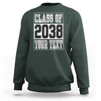 Personalized Class of 2038 Sweatshirt Custom Name Grow With Me To Graduation - Wonder Print Shop
