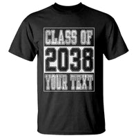 Personalized Class of 2038 T Shirt Custom Name Grow With Me To Graduation - Wonder Print Shop