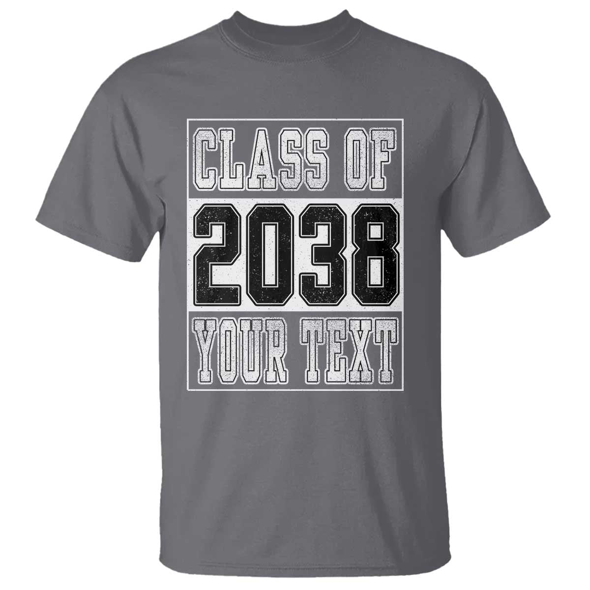 Personalized Class of 2038 T Shirt Custom Name Grow With Me To Graduation - Wonder Print Shop