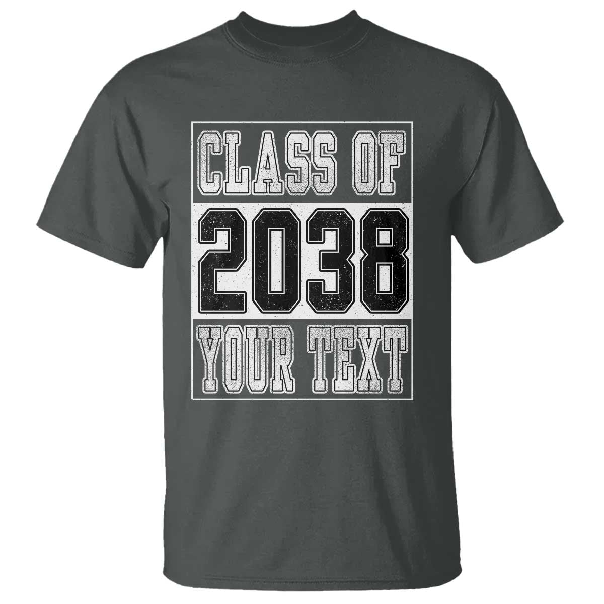 Personalized Class of 2038 T Shirt Custom Name Grow With Me To Graduation - Wonder Print Shop