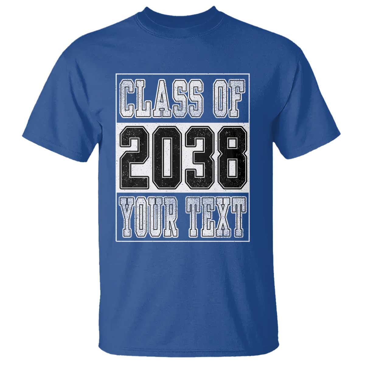 Personalized Class of 2038 T Shirt Custom Name Grow With Me To Graduation - Wonder Print Shop