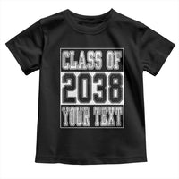 Personalized Class of 2038 Toddler T Shirt Custom Name Grow With Me To Graduation - Wonder Print Shop