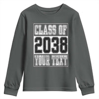 Personalized Class of 2038 Youth Sweatshirt Custom Name Grow With Me To Graduation - Wonder Print Shop