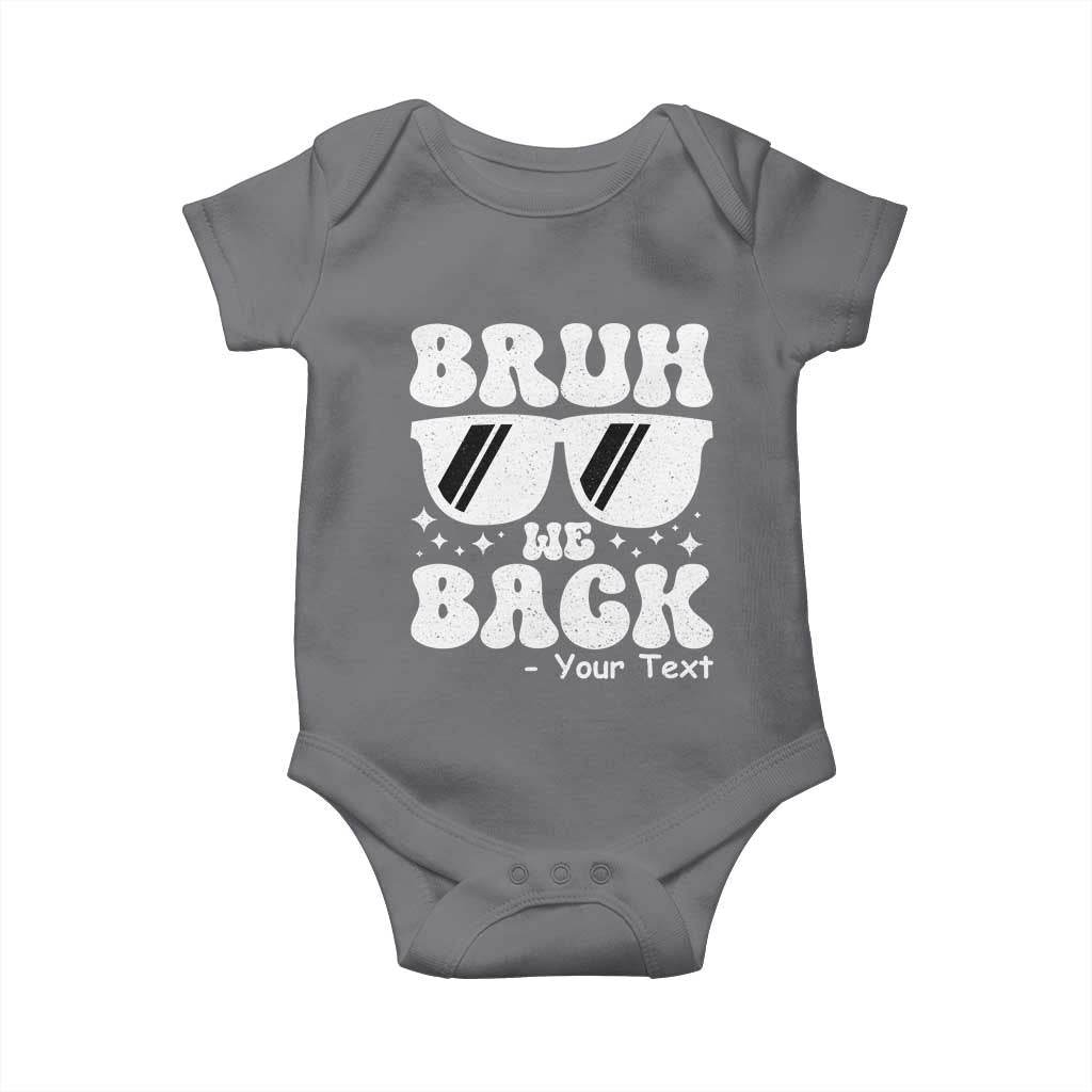 Personalized Back To School Baby Onesie Custom Name Happy First Day Of School TS10