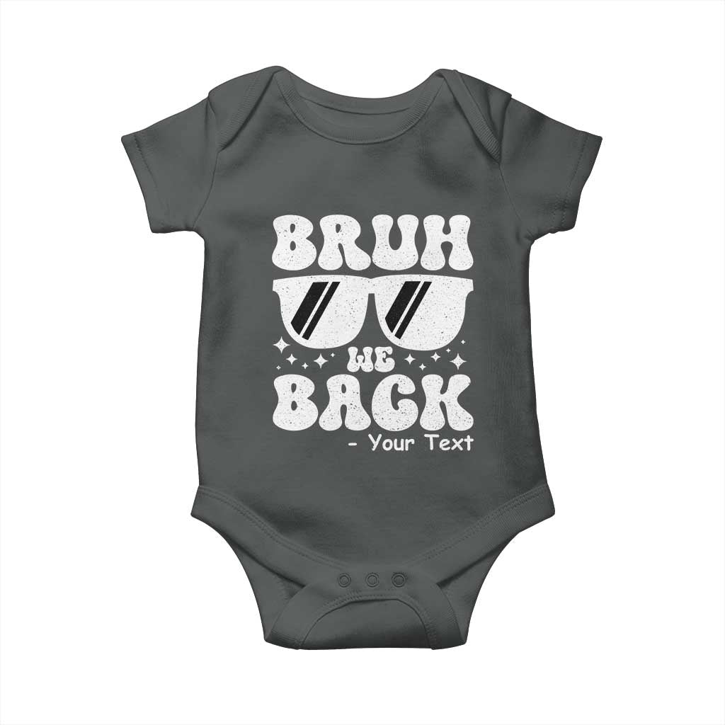 Personalized Back To School Baby Onesie Custom Name Happy First Day Of School TS10