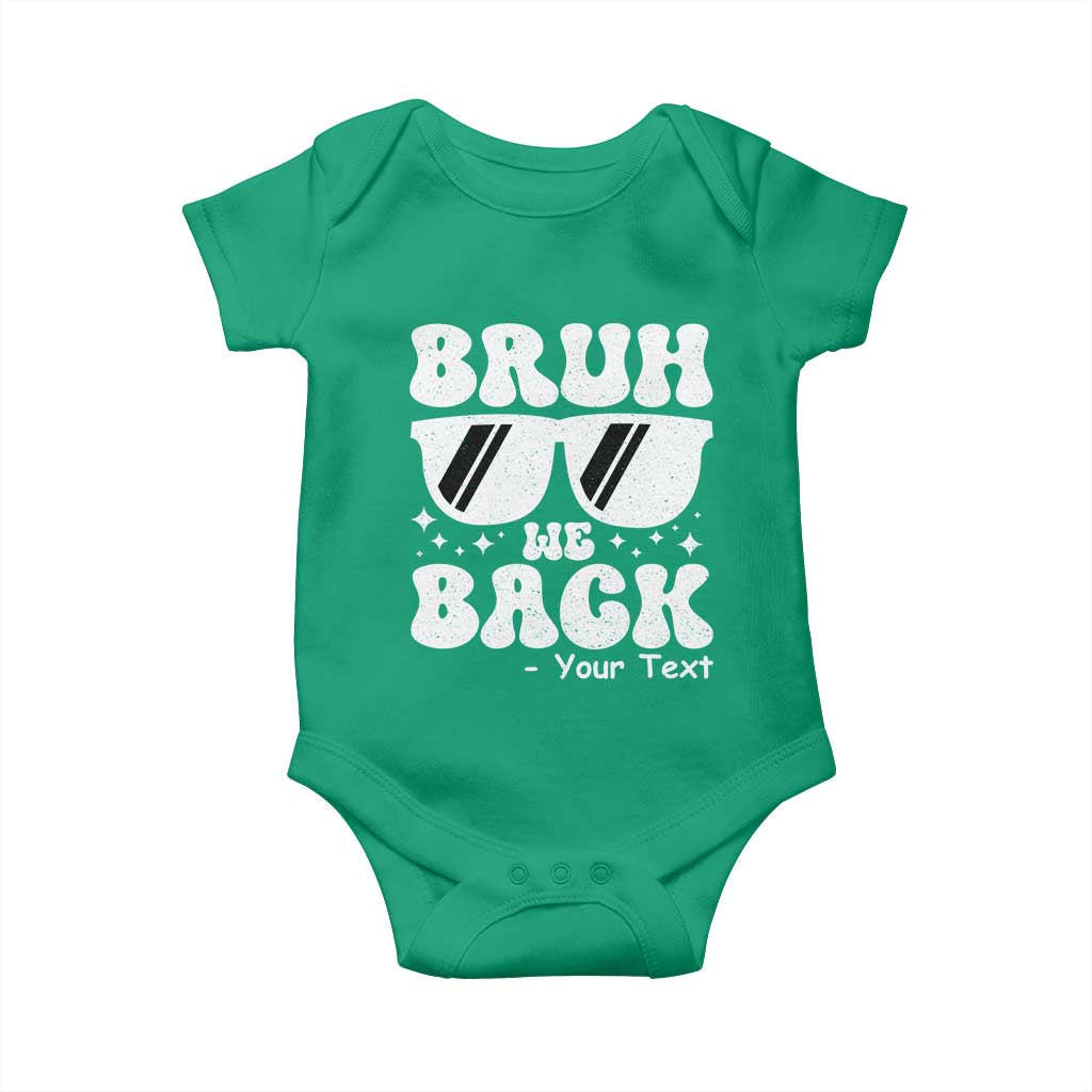 Personalized Back To School Baby Onesie Custom Name Happy First Day Of School TS10