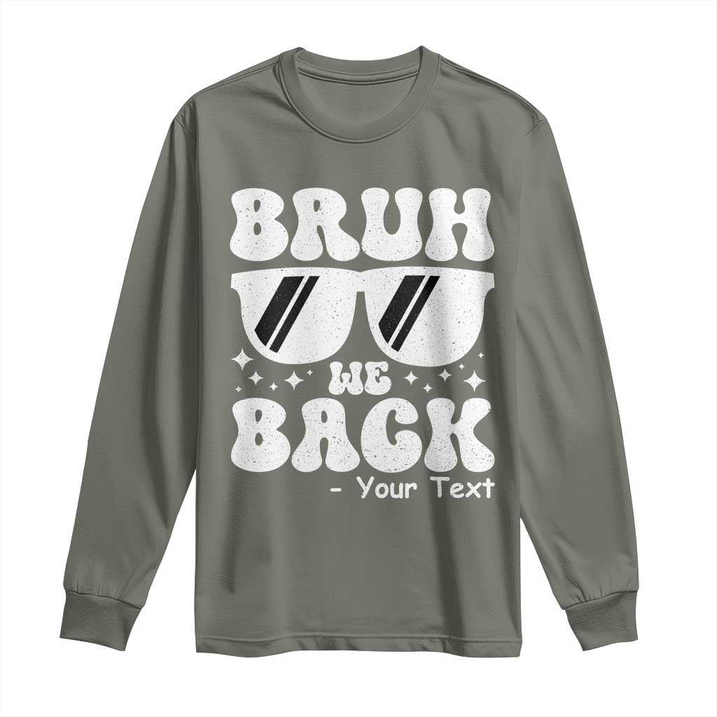 Personalized Back To School Long Sleeve Shirt Custom Name Happy First Day Of School TS10