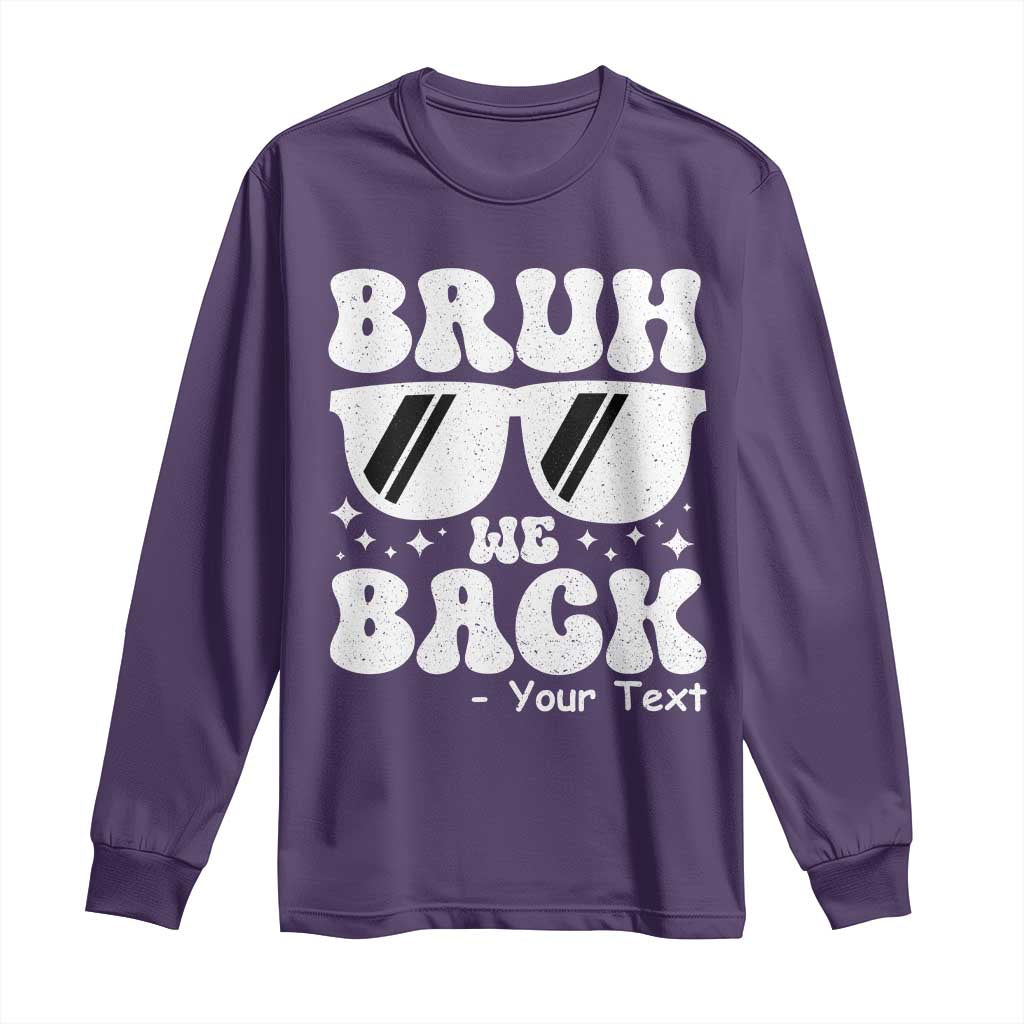 Personalized Back To School Long Sleeve Shirt Custom Name Happy First Day Of School TS10