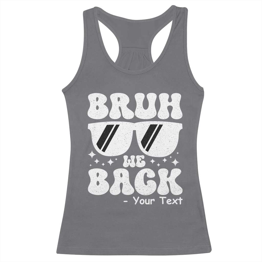 Personalized Back To School Racerback Tank Top Custom Name Happy First Day Of School TS10
