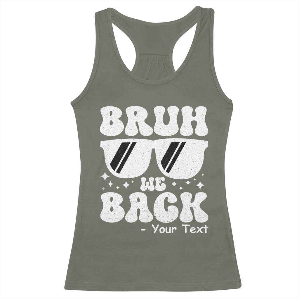 Personalized Back To School Racerback Tank Top Custom Name Happy First Day Of School TS10