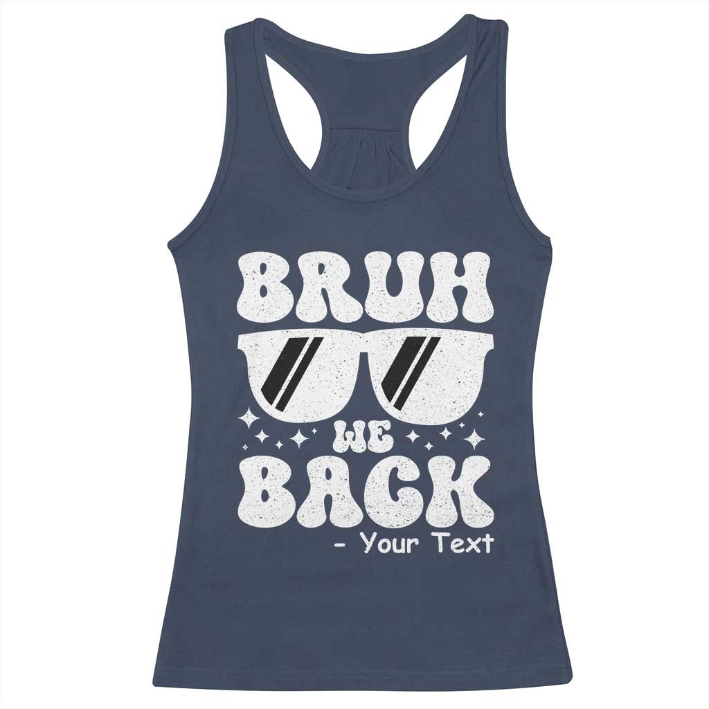 Personalized Back To School Racerback Tank Top Custom Name Happy First Day Of School TS10