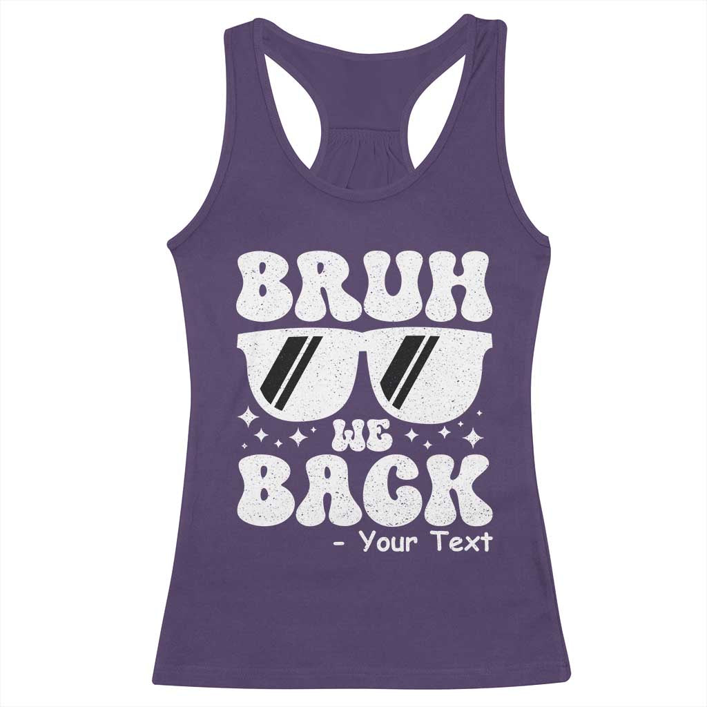 Personalized Back To School Racerback Tank Top Custom Name Happy First Day Of School TS10