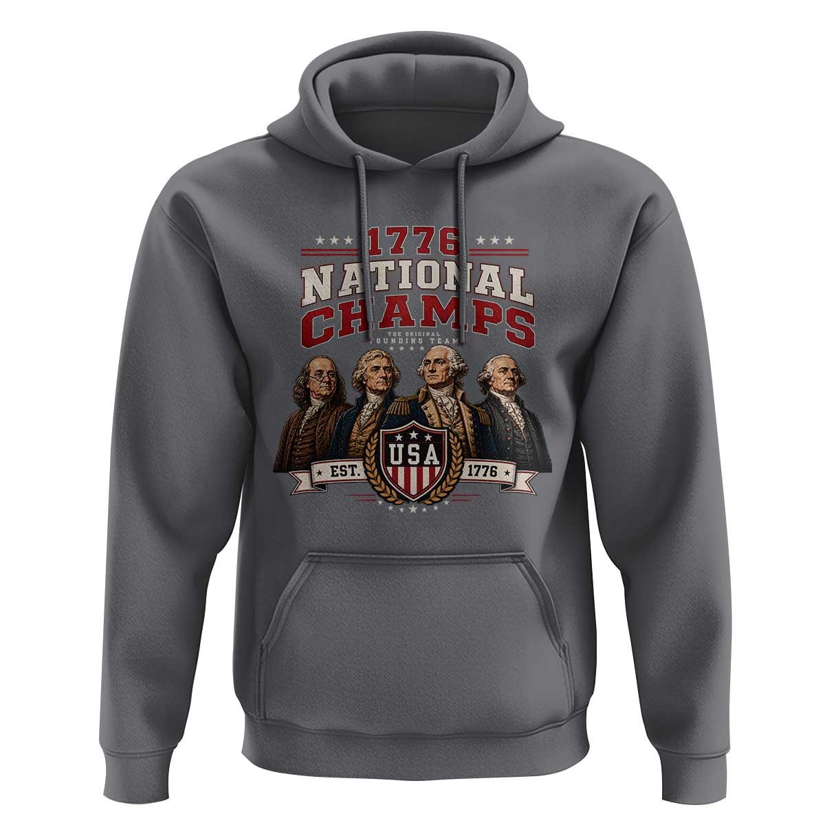 Funny Founding Fathers USA 250th Anniversary Hoodie 1776 Championship Parody American Flag Vintage Patriotic Humor