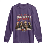 Funny Founding Fathers USA 250th Anniversary Long Sleeve Shirt 1776 Championship Parody American Flag Vintage Patriotic Humor