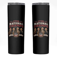 Funny Founding Fathers USA 250th Anniversary Skinny Tumbler 1776 Championship Parody American Flag Vintage Patriotic Humor