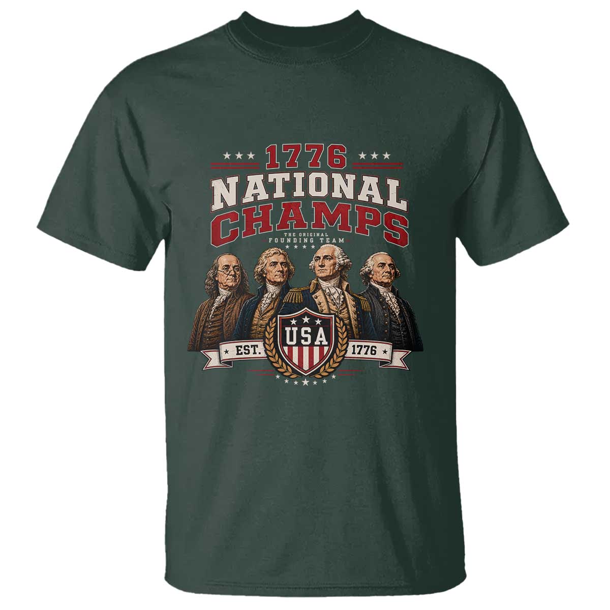 Funny Founding Fathers USA 250th Anniversary T Shirt 1776 Championship Parody American Flag Vintage Patriotic Humor