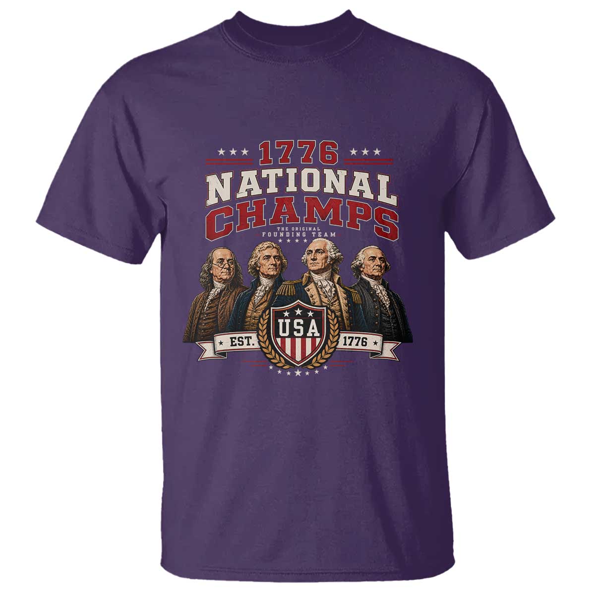 Funny Founding Fathers USA 250th Anniversary T Shirt 1776 Championship Parody American Flag Vintage Patriotic Humor