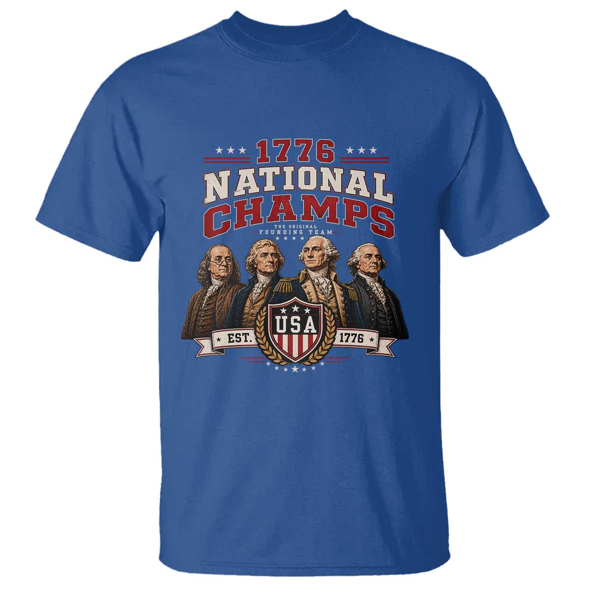 Funny Founding Fathers USA 250th Anniversary T Shirt 1776 Championship Parody American Flag Vintage Patriotic Humor