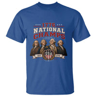 Funny Founding Fathers USA 250th Anniversary T Shirt 1776 Championship Parody American Flag Vintage Patriotic Humor