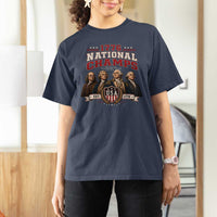 Funny Founding Fathers USA 250th Anniversary T Shirt For Women 1776 Championship Parody American Flag Vintage Patriotic Humor